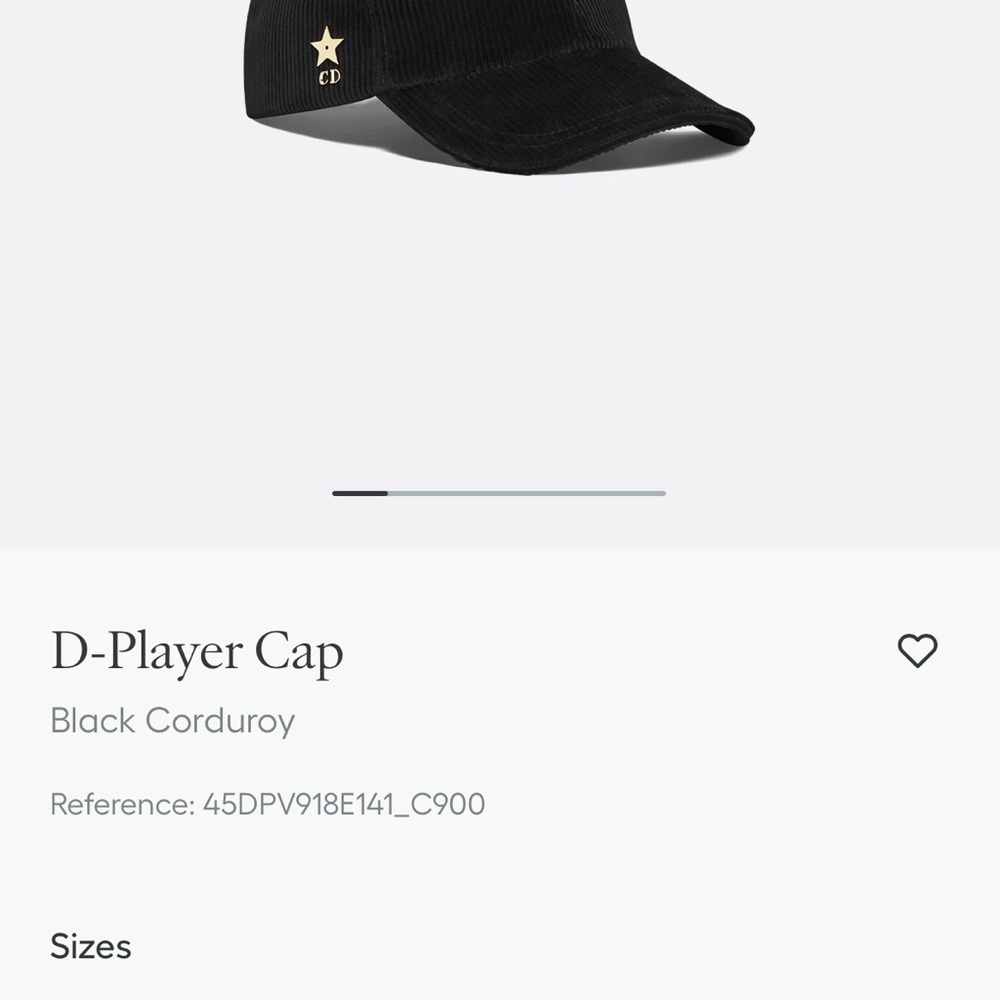 Black Corduroy Cap with Star Logo